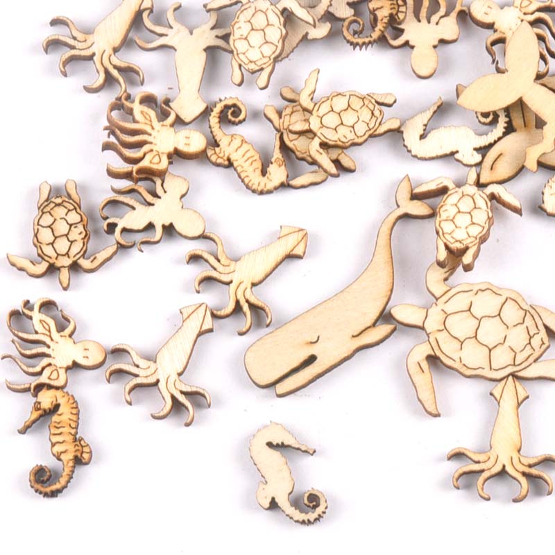 20Pcs 25-40Mm Penyu/Kuda/Paus  - Marine Aquarium Decorations ulasan dan harga
