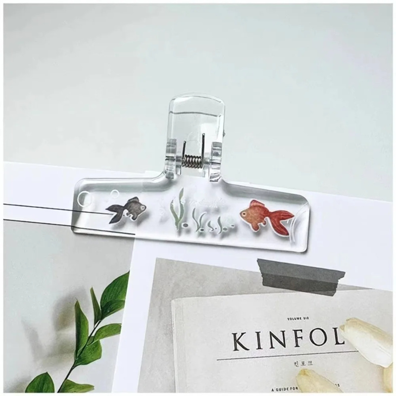 1 Buah Klip Binder Ikan Mas Ak - Marine Aquarium Decorations ulasan dan harga