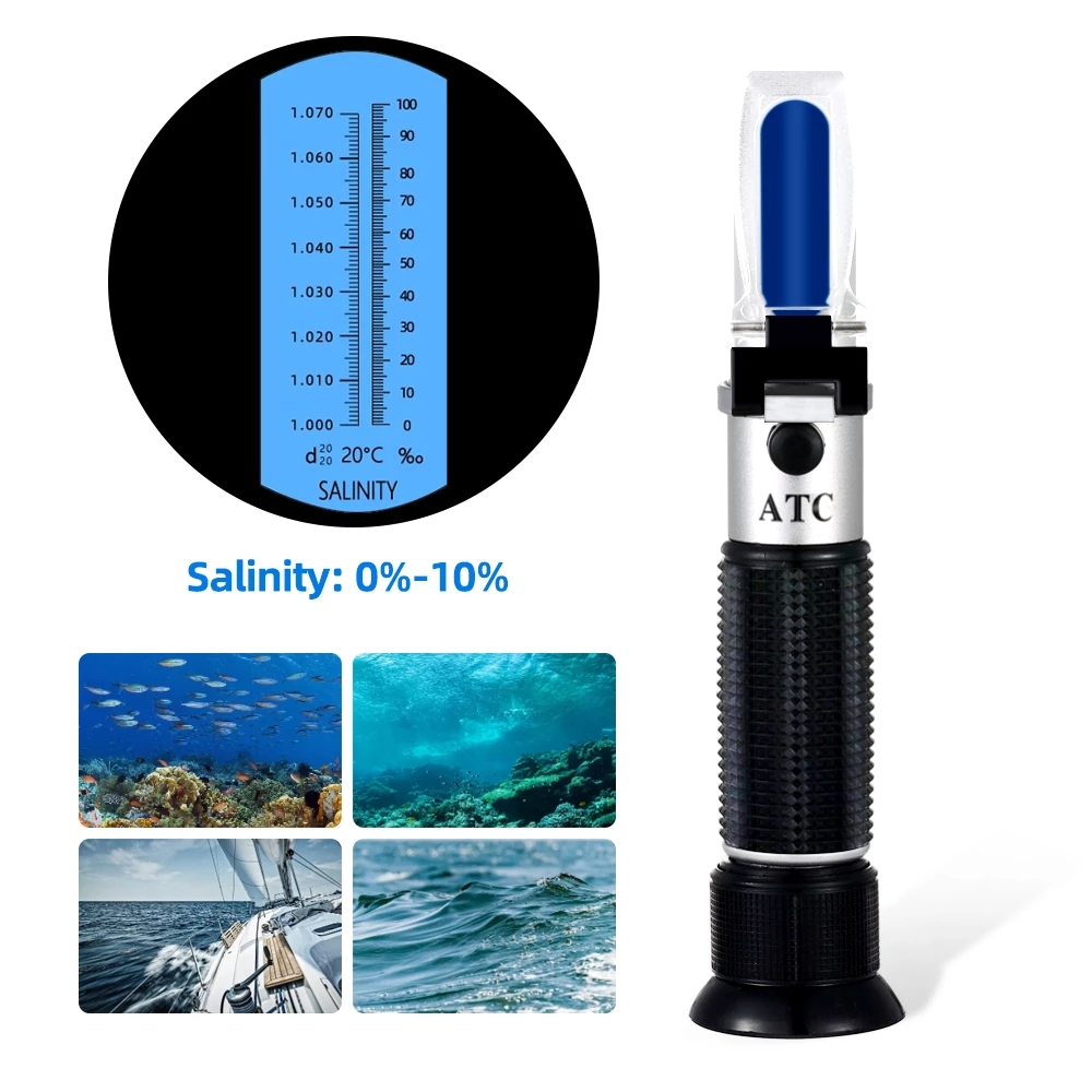 Refraktometer Salinitas 0-10%  - Marine Aquarium Bacteria ulasan dan harga