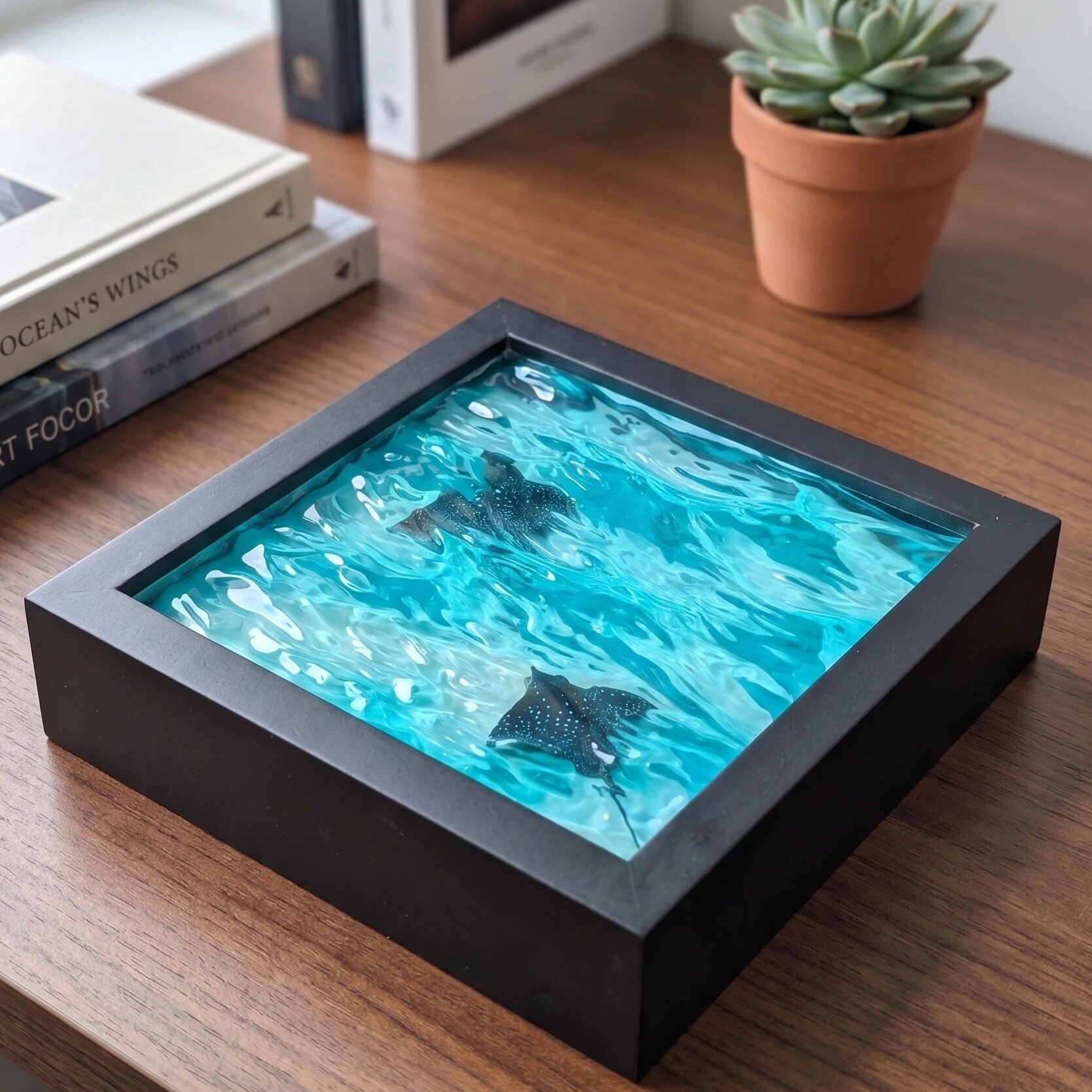 Patung Paus Resin 3D Bergelomb - Marine Aquarium Decorations ulasan dan harga
