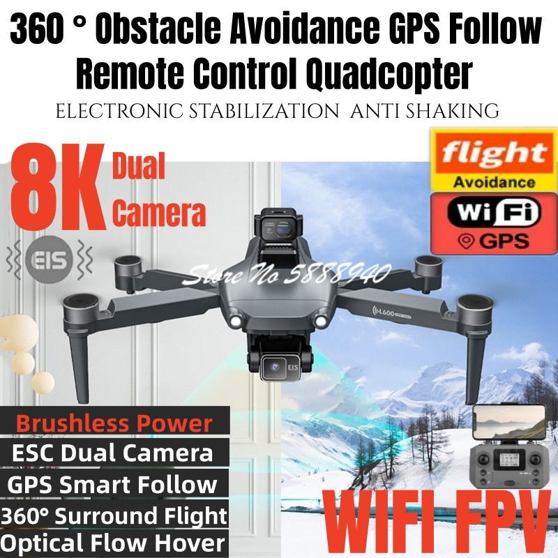 360 °   Drone RC Pintar GPS Pe - Overflow Box Dual ulasan dan harga